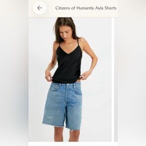 Citizens Of Humanity Light Blue Denim Jean Shorts